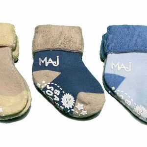 Baby Non-Slip Socks, Cotton Blend, 5 Pairs