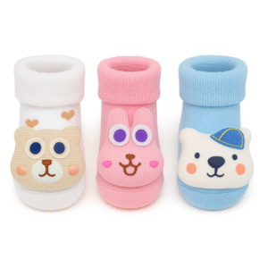 Baby Socks Set, Cozy Cotton Socks for Infants, 3 Pairs